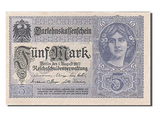 Geldschein, Deutschland, 5 Mark, 1917, 1917-08-01, UNZ-