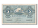 Billet, Estonia, 5 Marka, 1919, TB+
