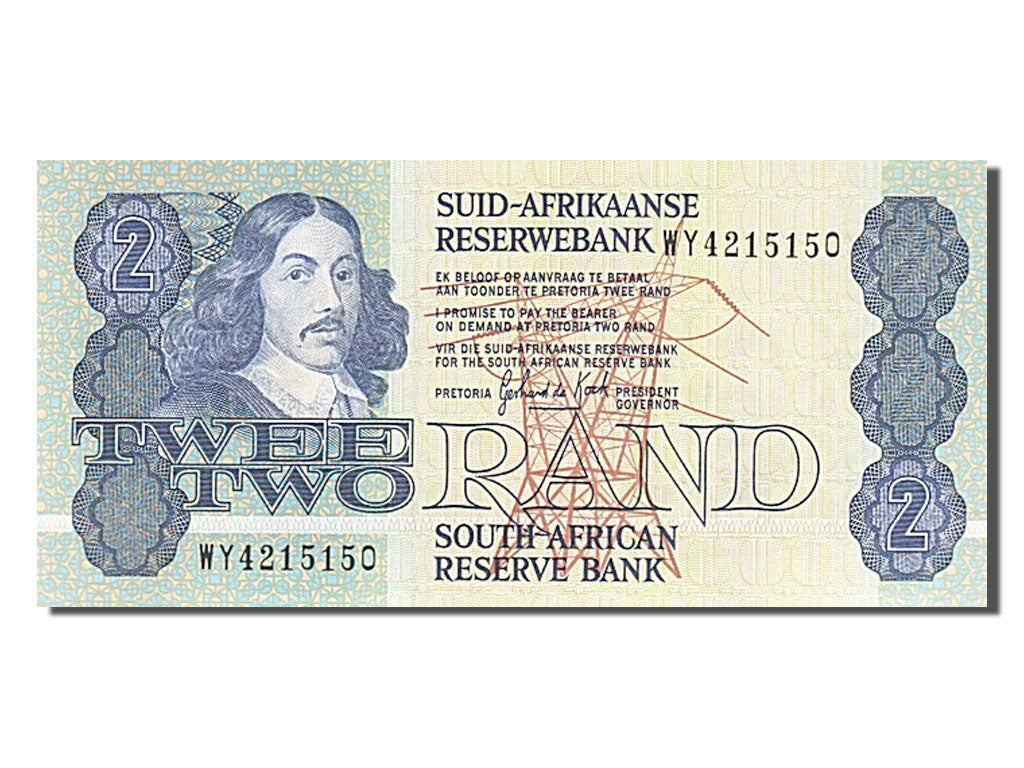 Biljet, Zuid Afrika, 2 Rand, 1981, NIEUW
