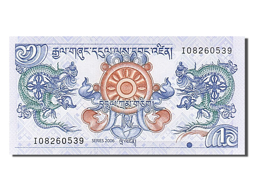 Banknote, Bhutan, 1 Ngultrum, 2006, UNC(65-70)