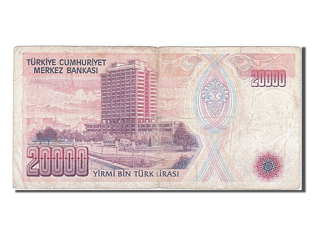Biljet, Turkije, 20,000 Lira, 1988, TB+