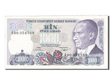 Banknote, Turkey, 1000 Lira, 1986, EF(40-45)