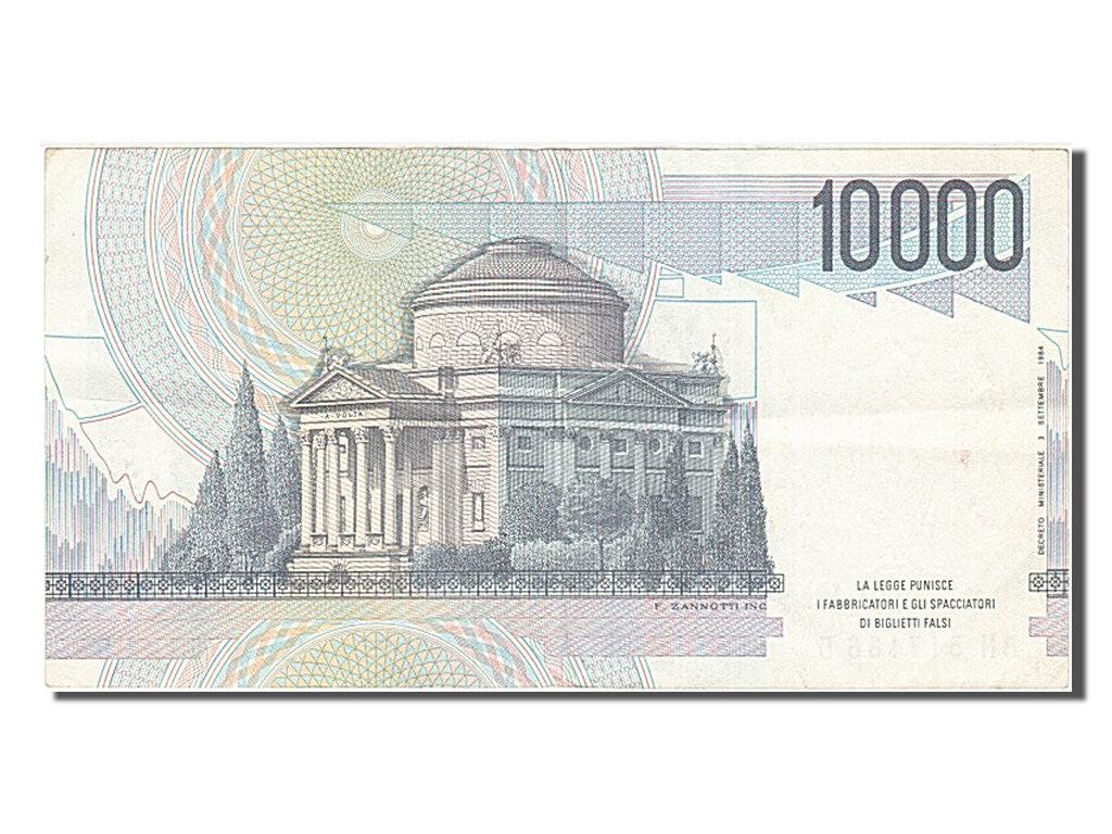 Banconote, Italia, 10,000 Lire, 1984, 1984-09-03, BB+