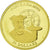 Libéria, 25 Dollars, Nostradamus, 2001, Dourado, MS(65-70)
