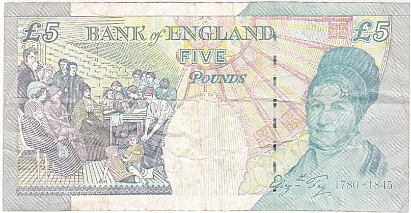 Banknot, Wielka Brytania, 5 Pounds, 2002, EF(40-45)