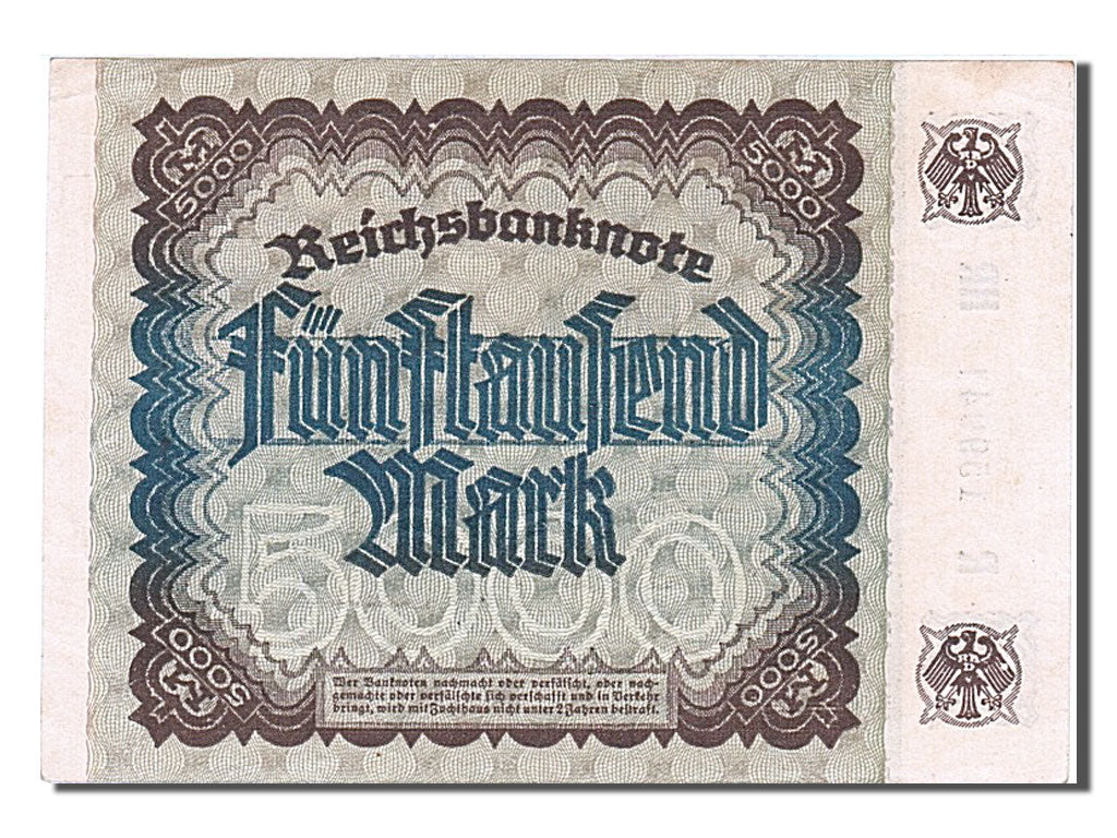Banknote, Germany, 5000 Mark, 1922, 1922-12-02, AU(55-58)