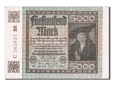 Banknote, Germany, 5000 Mark, 1922, 1922-12-02, AU(55-58)