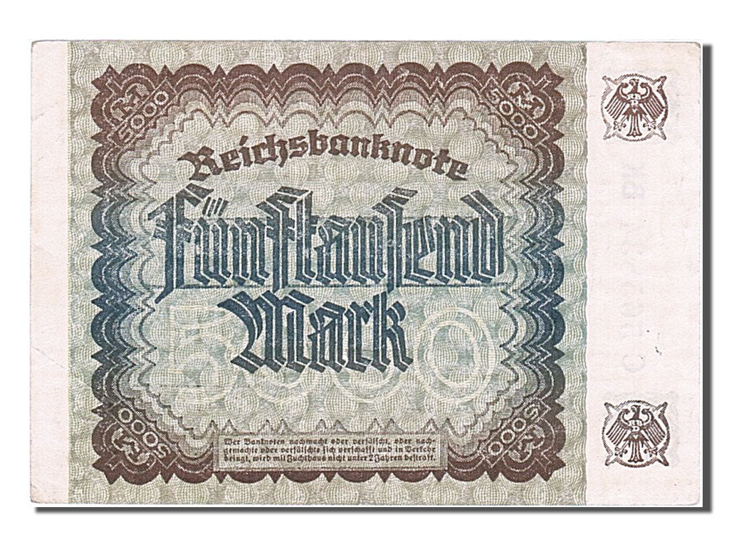Banknote, Germany, 5000 Mark, 1922, 1922-12-02, AU(55-58)