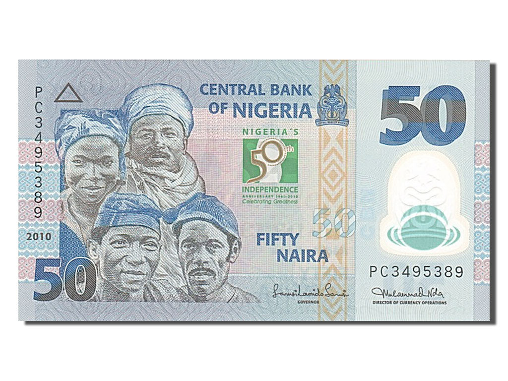 Banknot, Nigeria, 50 Naira, 2010, UNC(65-70)