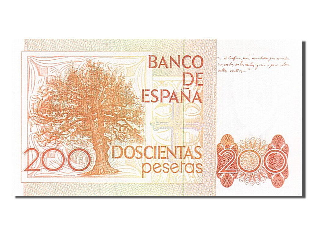 Geldschein, Spanien, 200 Pesetas, 1980, 1980-09-16, UNZ