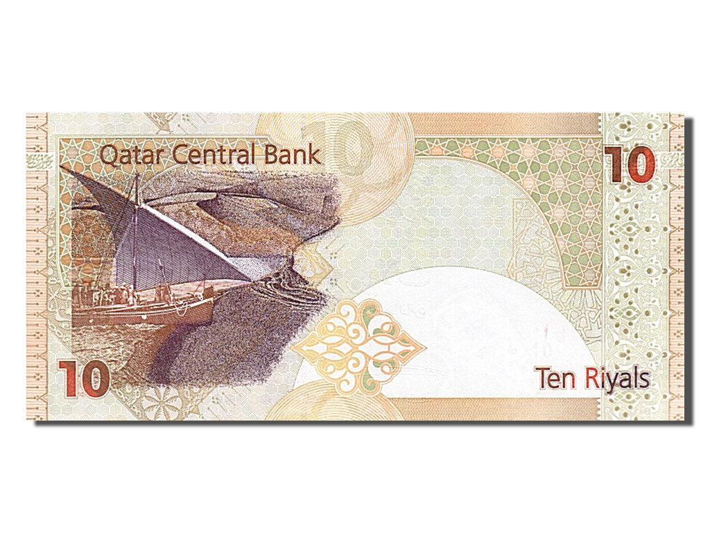 Banknote, Qatar, 10 Riyals, 2003, UNC(65-70)