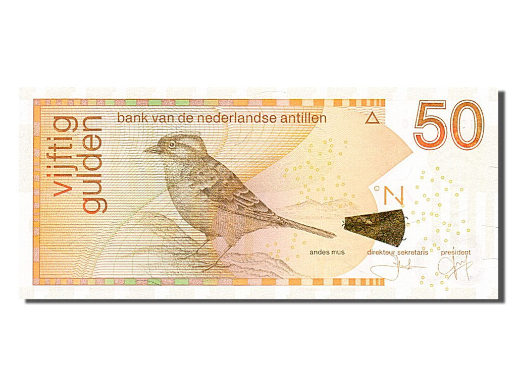 Banconote, Antille olandesi, 50 Gulden, 2012, 2012-06-01, FDS