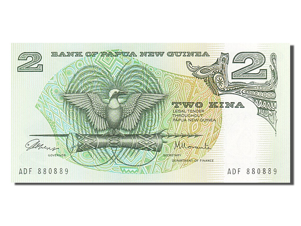 Banknote, Papua New Guinea, 2 Kina, 1975, UNC(65-70)