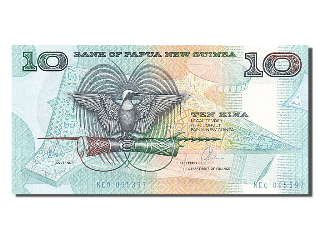 Geldschein, Papua New Guinea, 10 Kina, 1988, UNZ