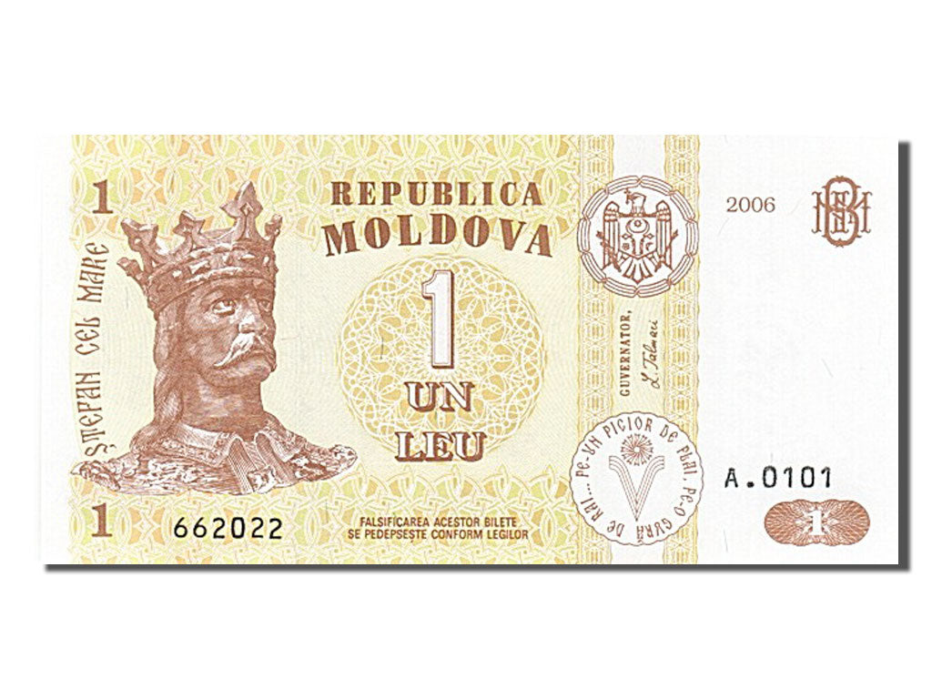 Billet, Moldova, 1 Leu, 2006, NEUF