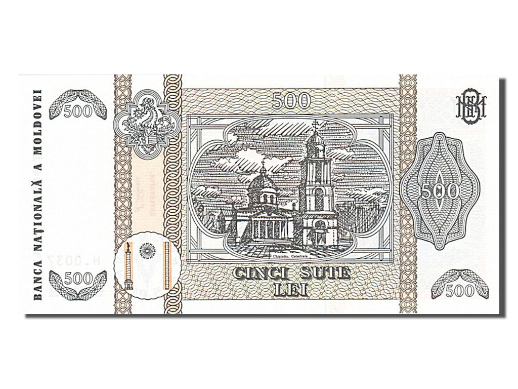 Billet, Moldova, 500 Lei, 1992, NEUF