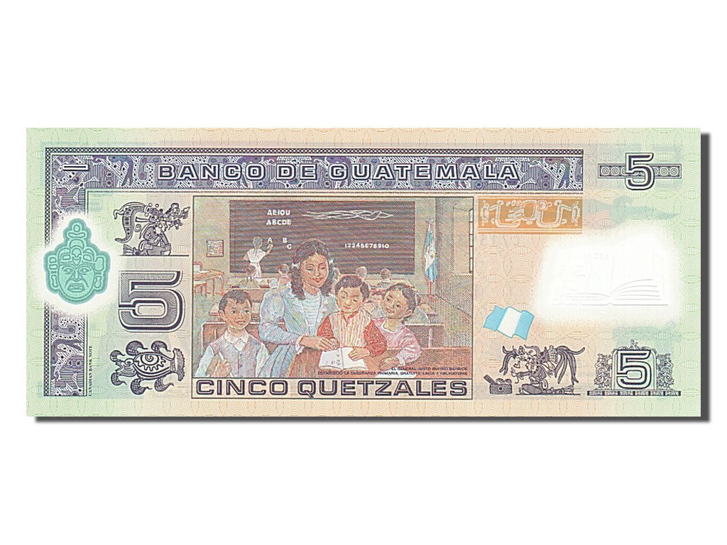 Billet, Guatemala, 5 Quetzales, 2010, 2010-05-19, NEUF