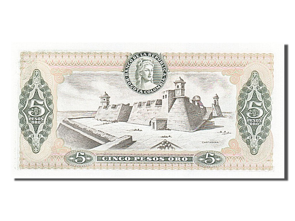 Banknote, Colombia, 5 Pesos Oro, 1980, 1980-01-01, UNC(65-70)