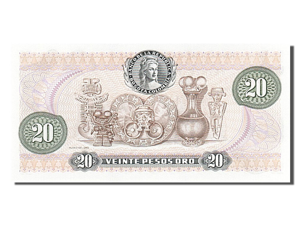 Biljet, Colombia, 20 Pesos Oro, 1983, 1983-01-01, NIEUW