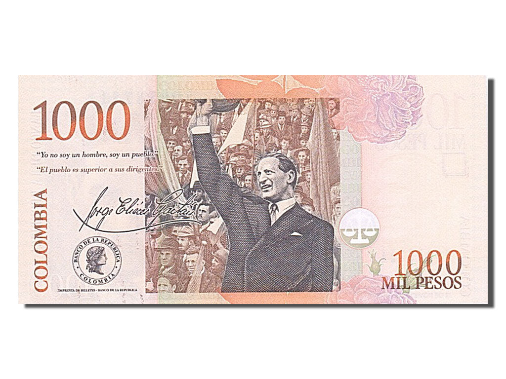 Banknote, Colombia, 1000 Pesos, 2010, 2010-11-23, UNC(65-70)