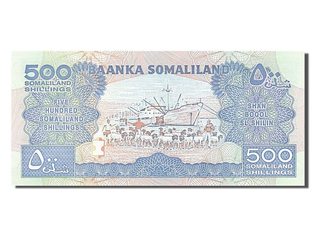 Billet, Somaliland, 500 Shillings = 500 Shilin, 2011, NEUF
