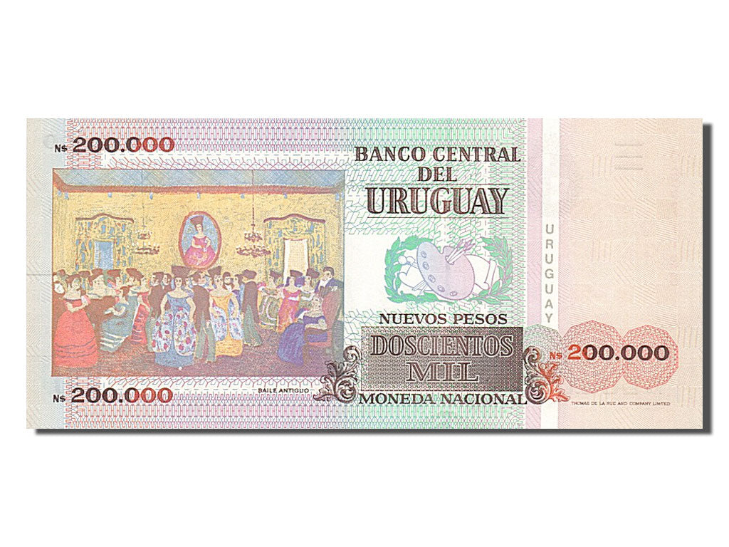 Banknote, Uruguay, 200,000 Nuevos Pesos, 1992, UNC(65-70)