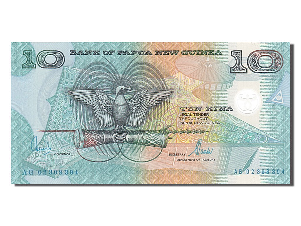 Billet, Papua New Guinea, 10 Kina, 2002, NEUF