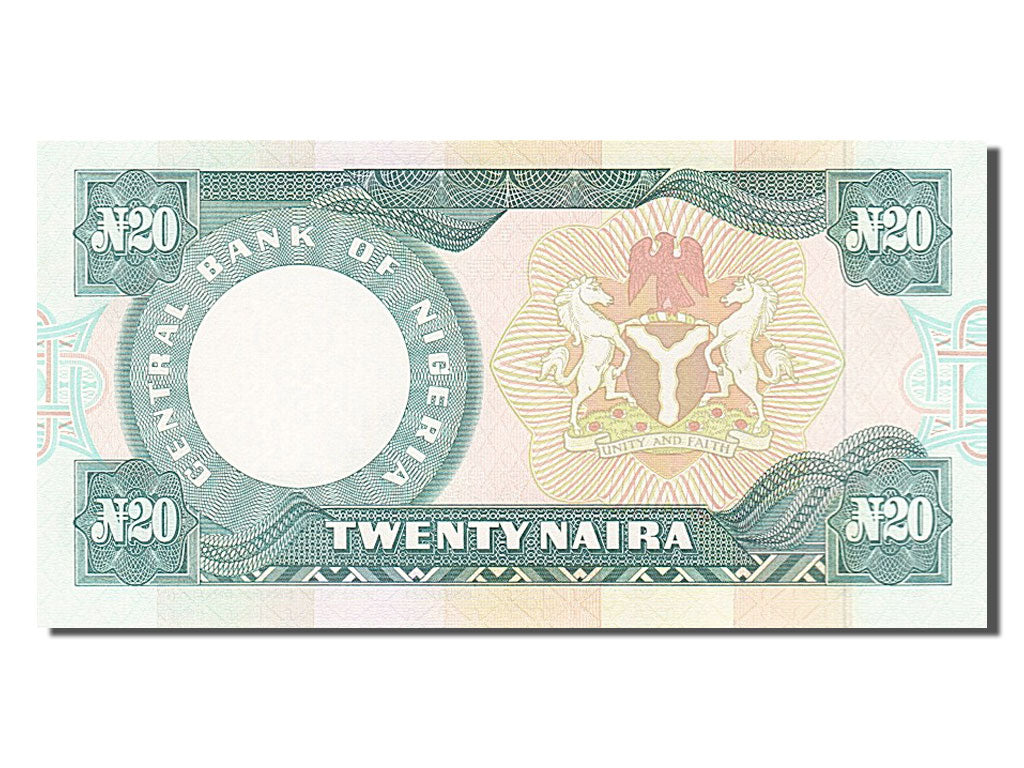 Banknote, Nigeria, 20 Naira, 1984, UNC(65-70)