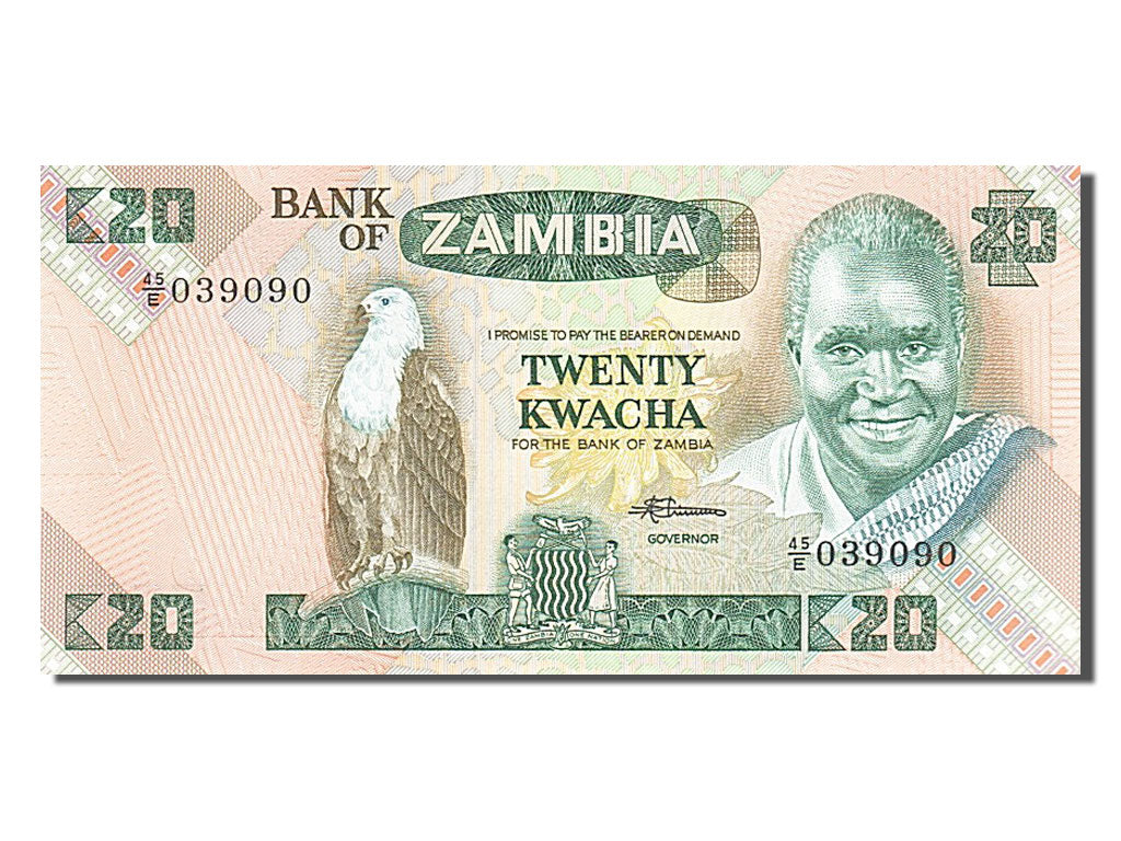Banknote, Zambia, 20 Kwacha, 1980, UNC(65-70)