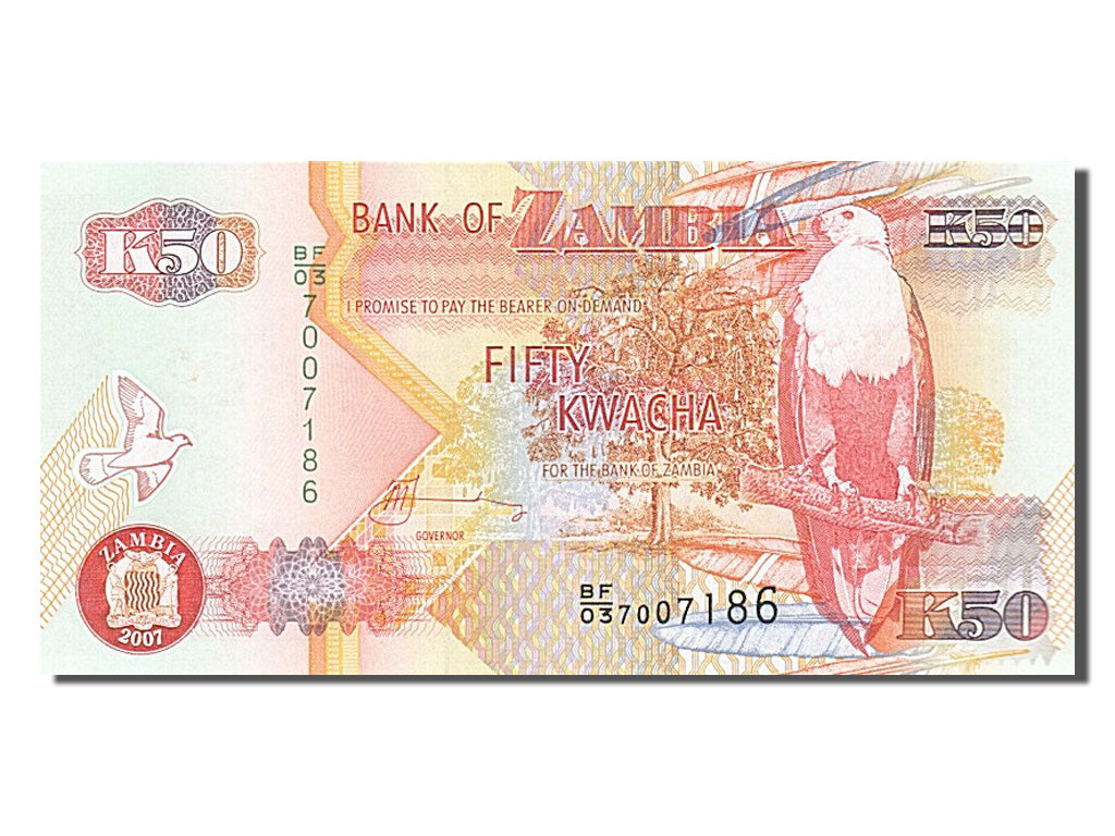 Banknote, Zambia, 50 Kwacha, 2007, UNC(65-70)