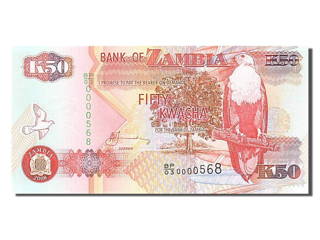 Banknote, Zambia, 50 Kwacha, 2008, UNC(65-70)