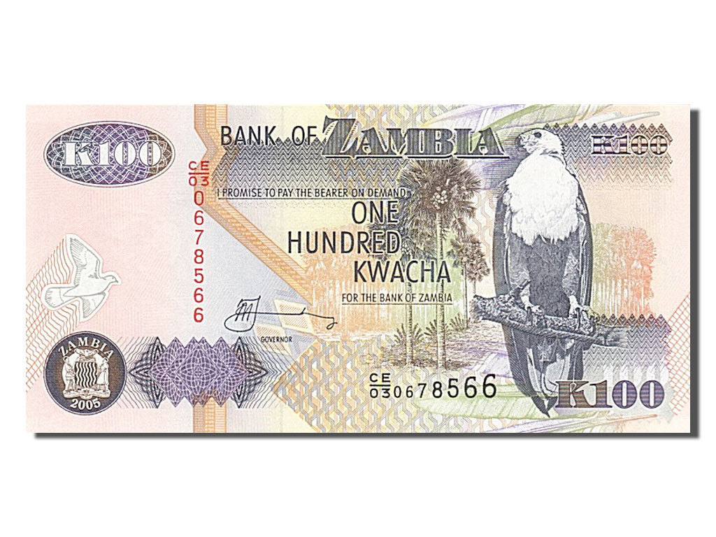 Banknote, Zambia, 100 Kwacha, 2005, UNC(65-70)