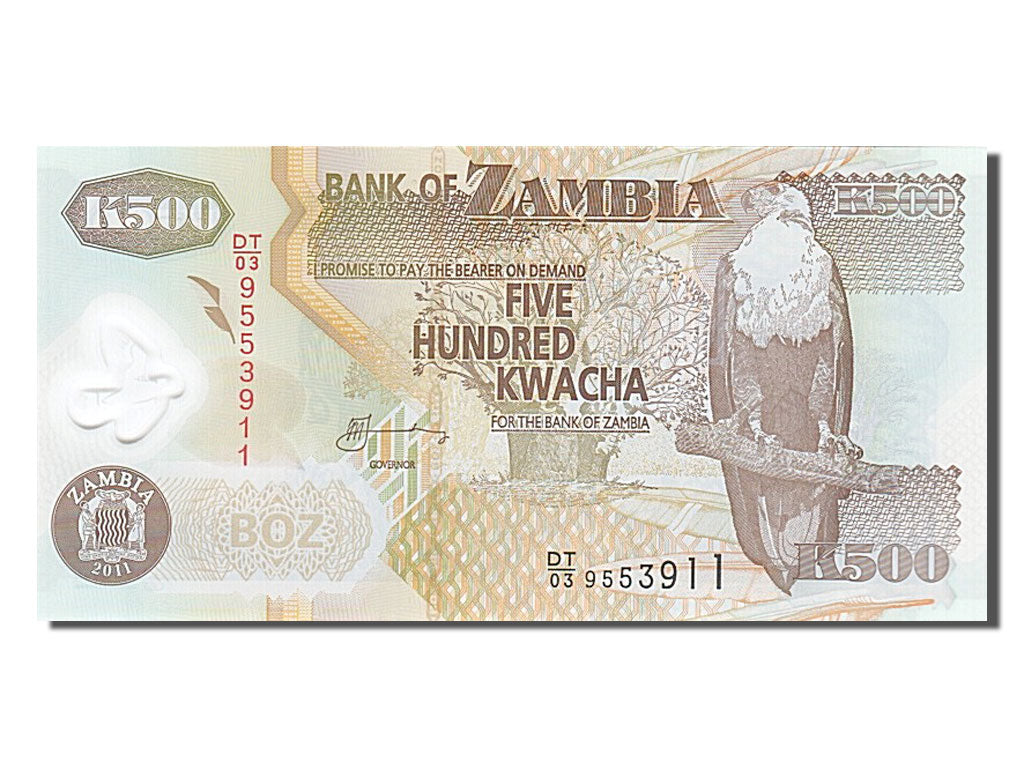 Banknote, Zambia, 500 Kwacha, 2011, UNC(65-70)
