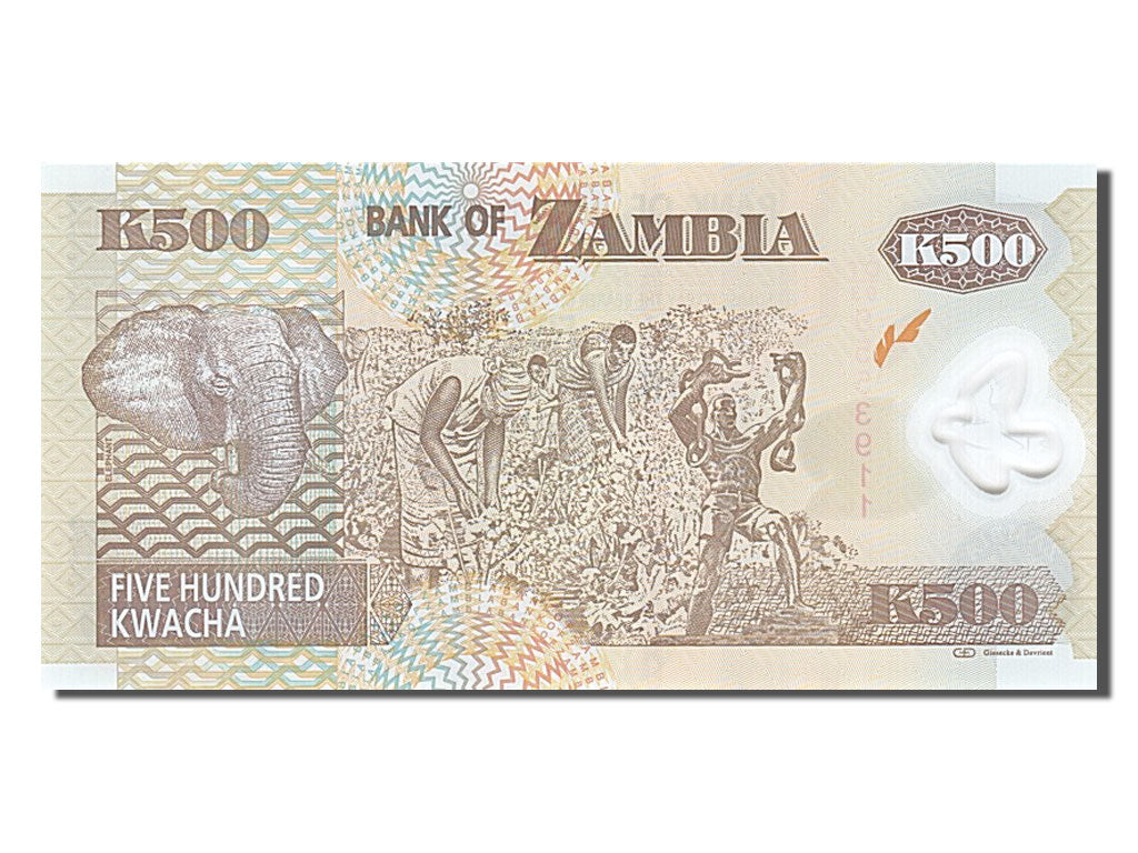 Banknote, Zambia, 500 Kwacha, 2011, UNC(65-70)