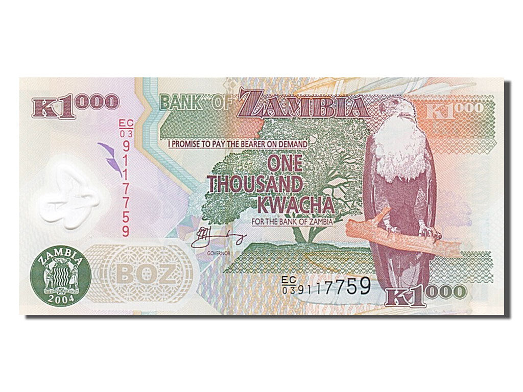 Banknote, Zambia, 1000 Kwacha, 2004, UNC(65-70)