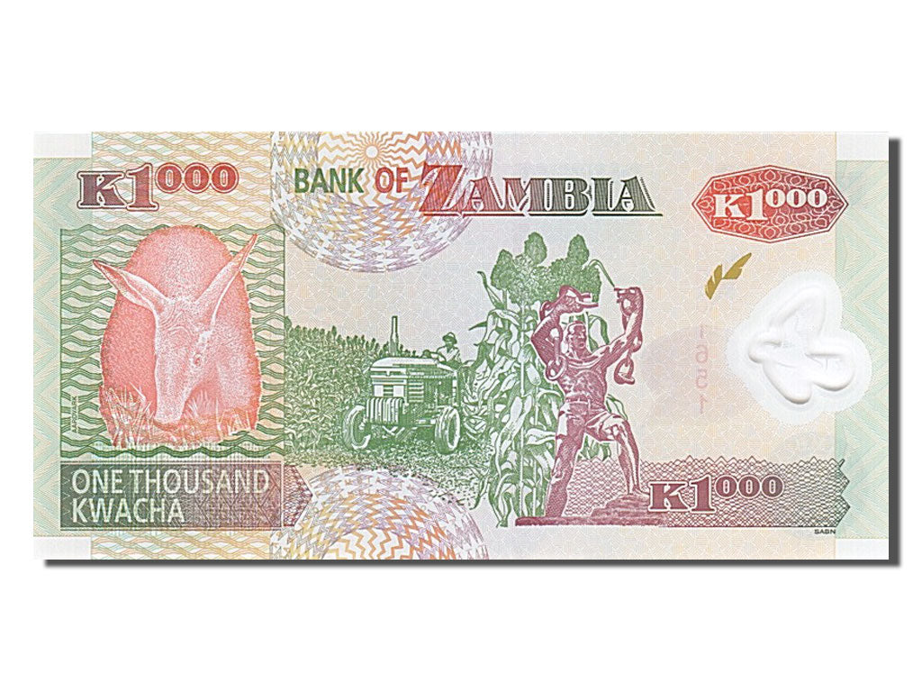 Banknote, Zambia, 1000 Kwacha, 2008, UNC(65-70)