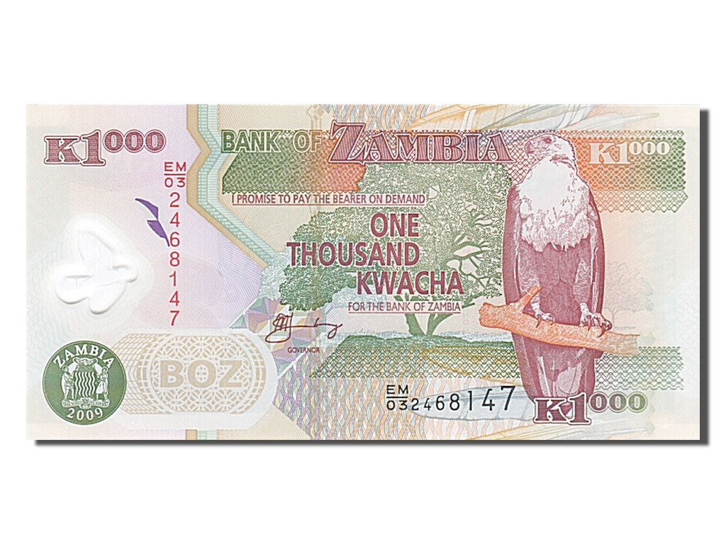 Banknote, Zambia, 1000 Kwacha, 2009, UNC(65-70)