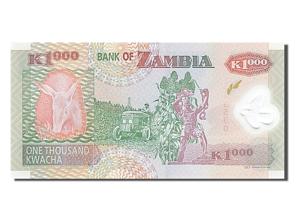 Banknote, Zambia, 1000 Kwacha, 2011, UNC(65-70)