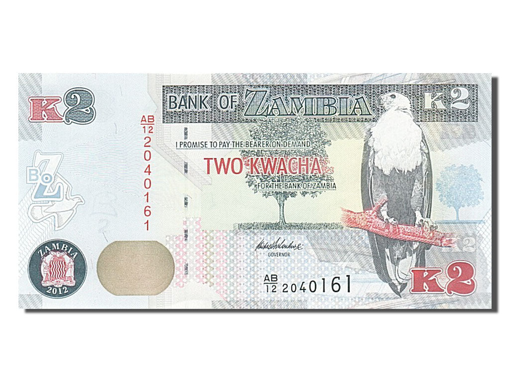 Banknote, Zambia, 2 Kwacha, 2012, UNC(65-70)