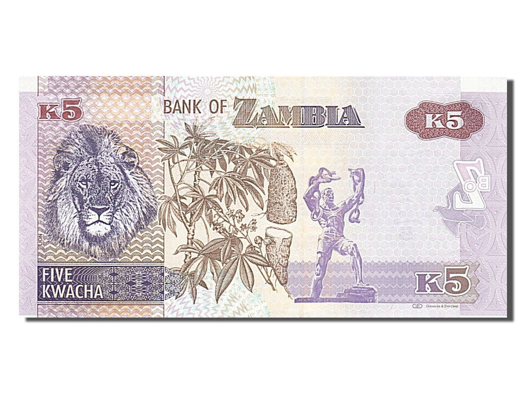 Banknote, Zambia, 5 Kwacha, 2012, UNC(65-70)