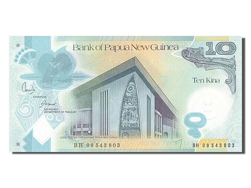 Billet, Papua New Guinea, 10 Kina, 2008, NEUF