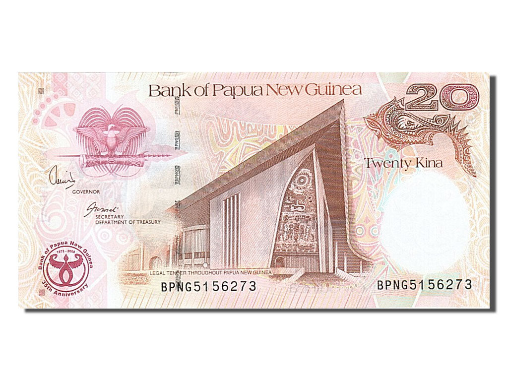 Billet, Papua New Guinea, 20 Kina, 2008, NEUF