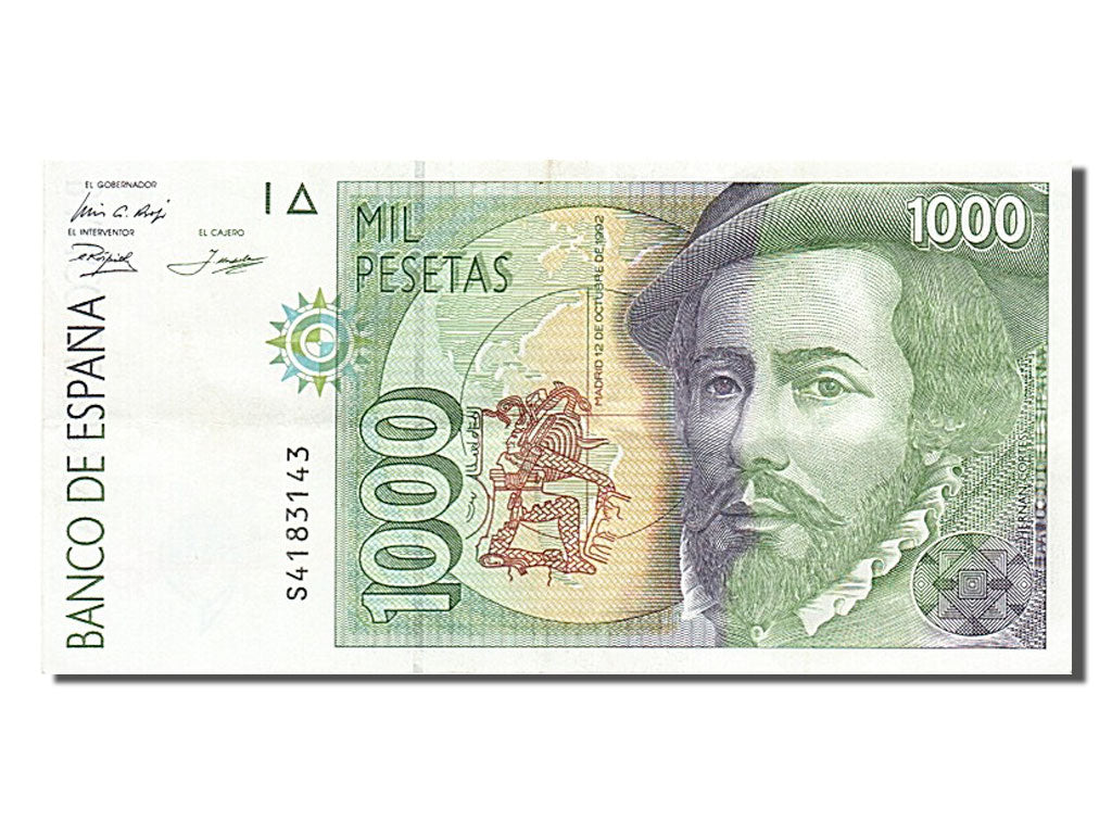 Banconote, Spagna, 1000 Pesetas, 1992, 1992-10-12, SPL-