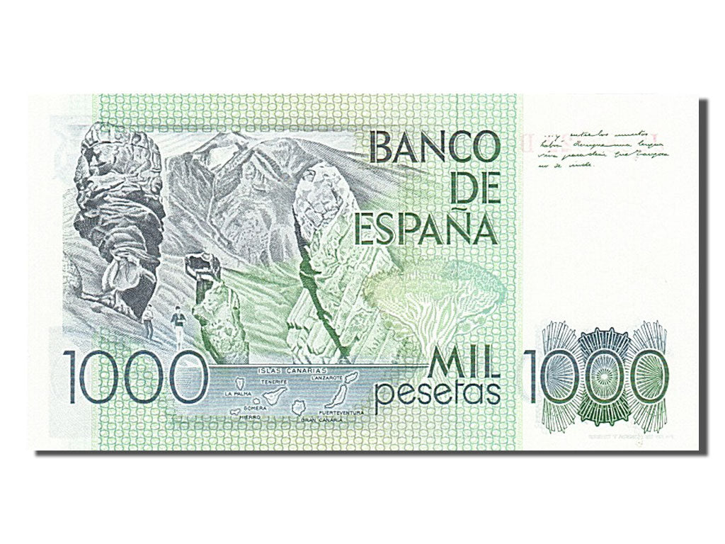 Biljet, Spanje, 1000 Pesetas, 1979, 1979-10-23, SPL