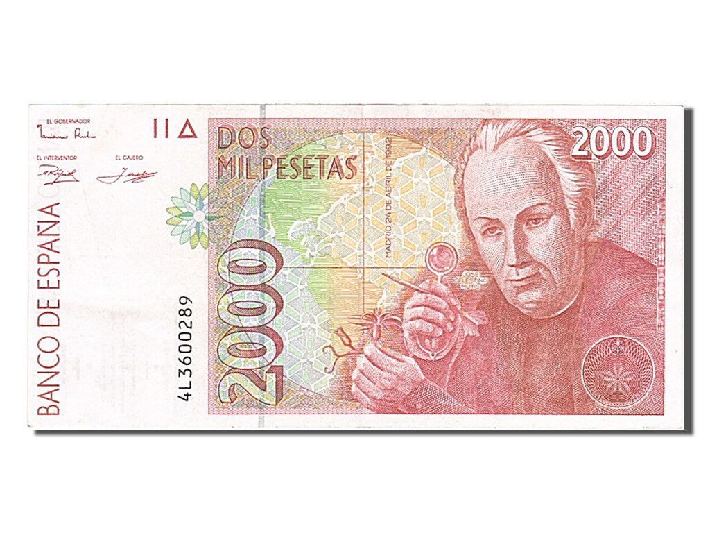 Billete, 2000 Pesetas, 1992, España, 1992-04-24, EBC