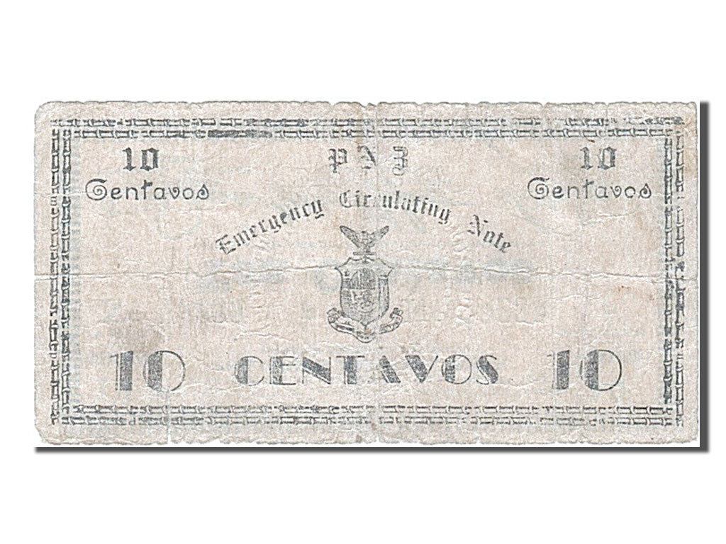 Banknote, Philippines, 10 Centavos, 1942, VF(20-25)