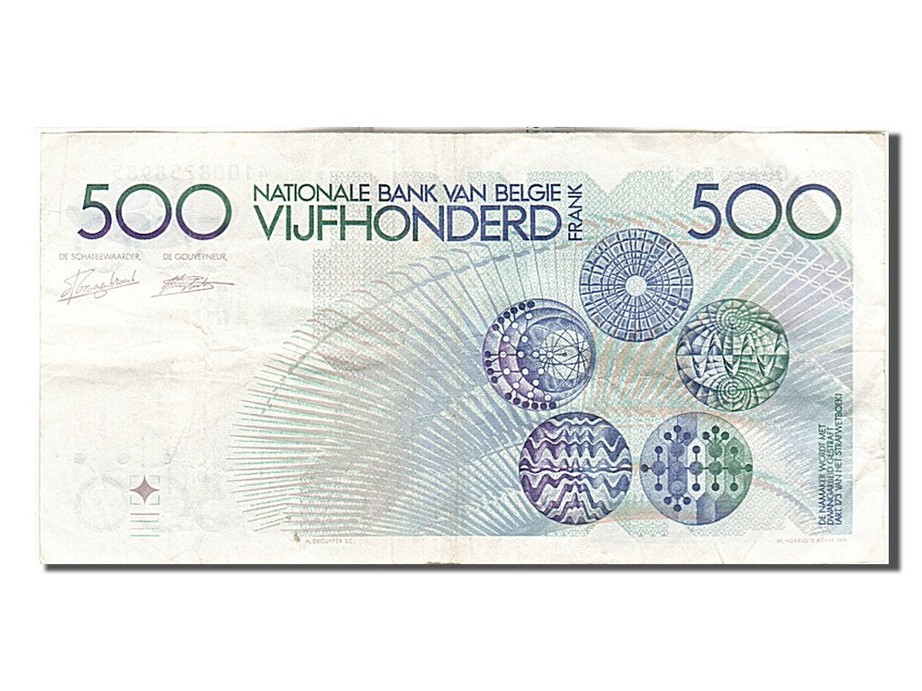 Billet, Belgique, 500 Francs, 1982, TTB