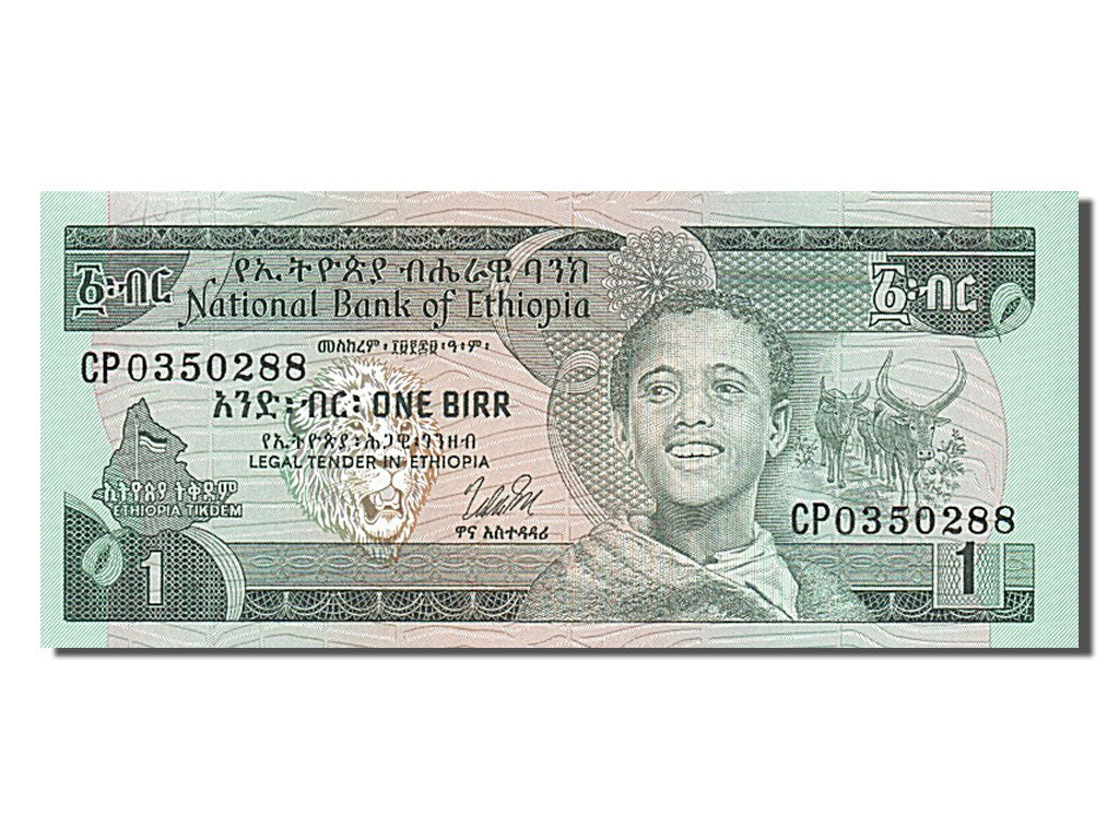Billet, Éthiopie, 1 Birr, 1976, NEUF