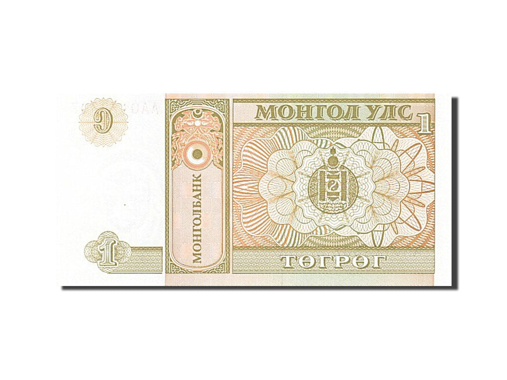 Billet, Mongolie, 1 Tugrik, 1993, NEUF