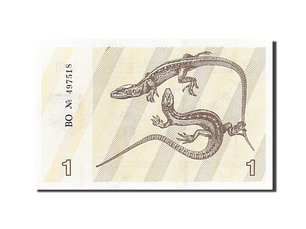 Biljet, Lithouwen, 1 (Talonas), 1991, NIEUW